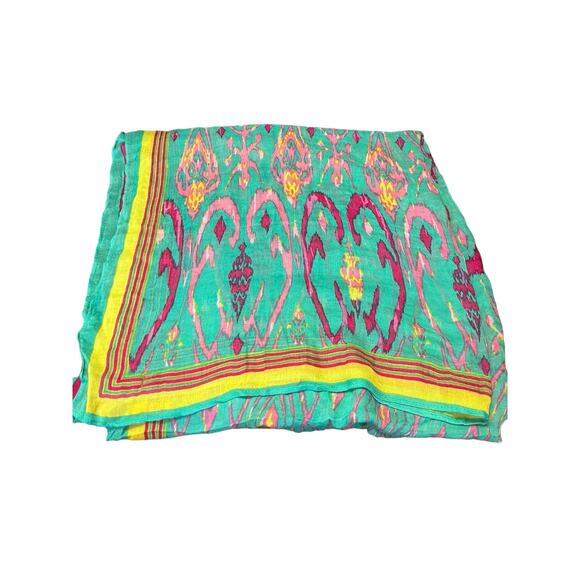 Stella and Dot Bright Island Scarf/Wrap/Sarong 38 x 78” - Picture 1 of 4